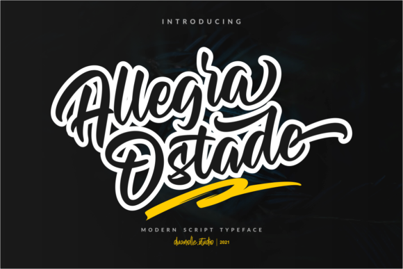 Allegra Ostade: A Modern Script Font for Editorial Design