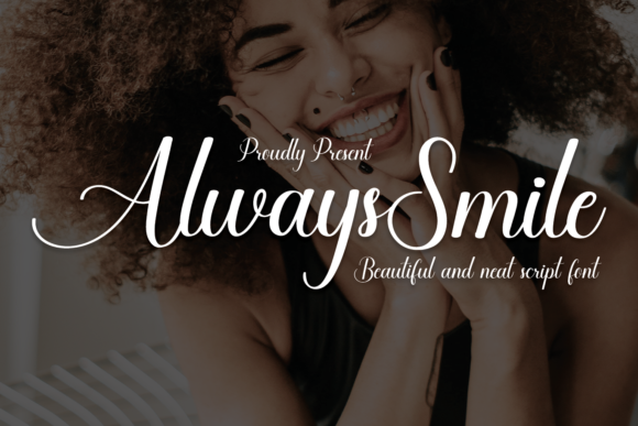 Always Smile: A Handwritten Font for Crafters