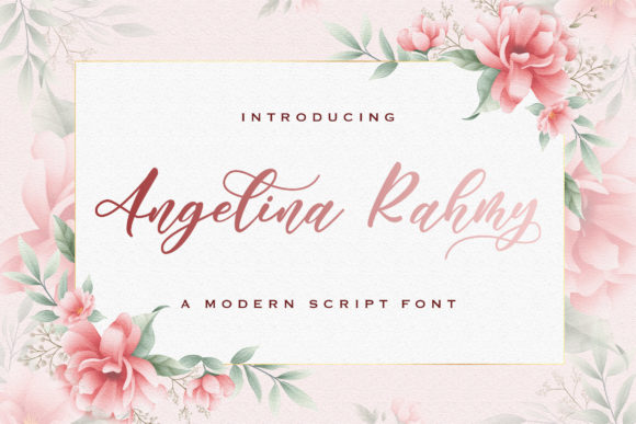 Angelina Rahmy: A Premium Script Font for Your Brand