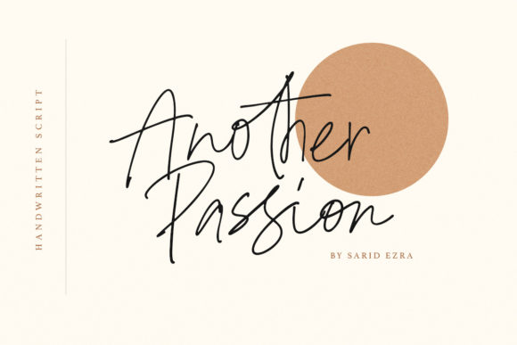 Another Passion: A Luxury Script Font for Makers