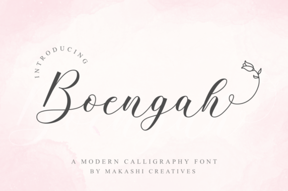 Boengah: The Elegant Handwritten Font for Campaigns