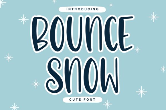 Bounce Snow: A Handwritten Font for Campaigns
