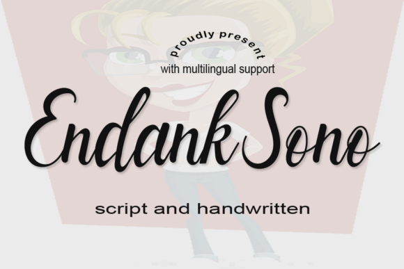 Endank Sono: A Whimsical Script Font for Editorial Design