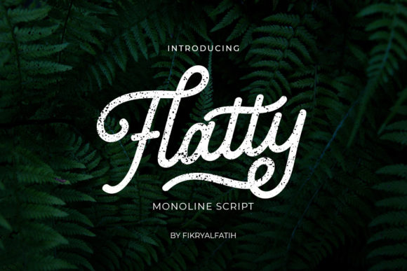 Flatty Monoline: A Modern Script Font for Web Design