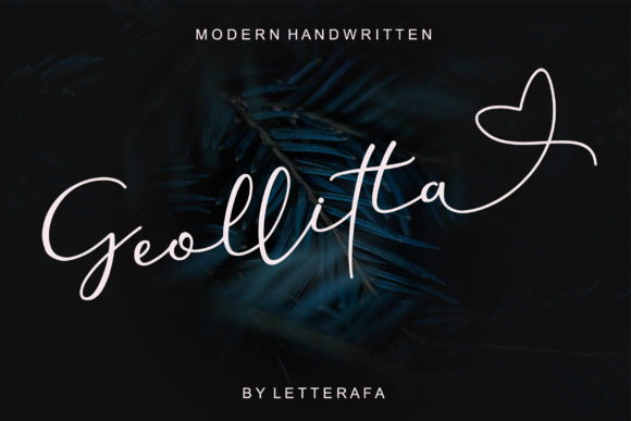 Geollitta: A Refined Handwritten Font for Editorial Design