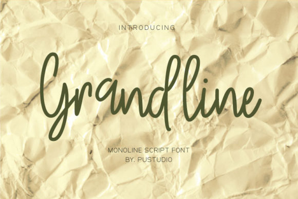 Grandline: A Stylish Script Font for Web Design