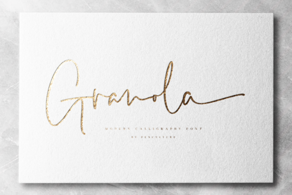 Granola: A Graceful Script Font for Elegant Branding