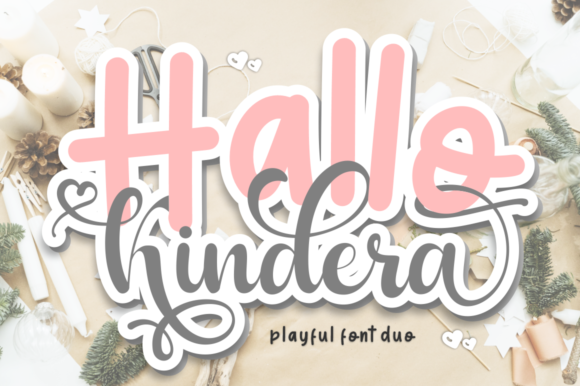 Hallo Kindera: A Handwritten Font for Editorial Design