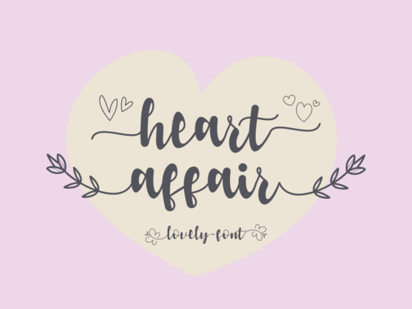 Heart Affair: A Romantic Script Font for Makers