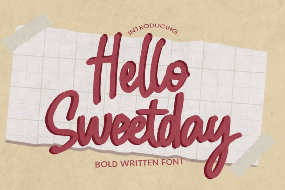 Hello Sweetday: A Warm Handwritten Font for Marketers
