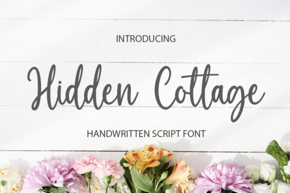 Hidden Cottage: A Charming Script Font for Makers