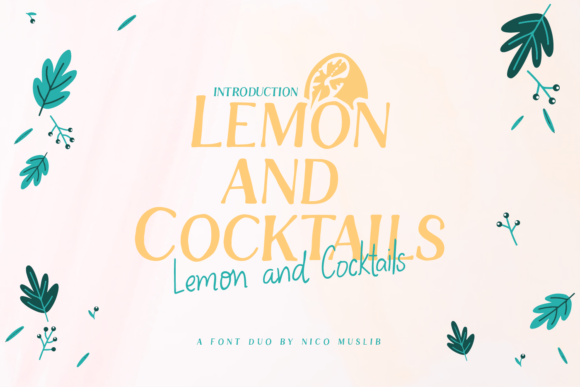 Lemon and Cocktails: A Charming Script Font for Editors