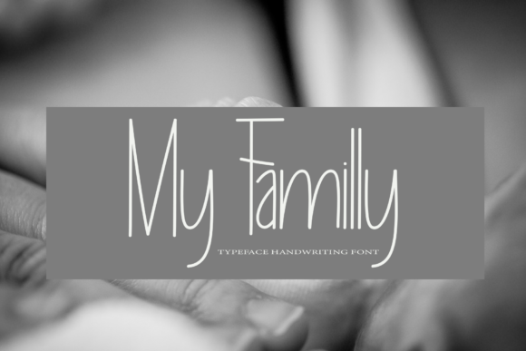 My Familly: A Handwritten Font for Editorial Design