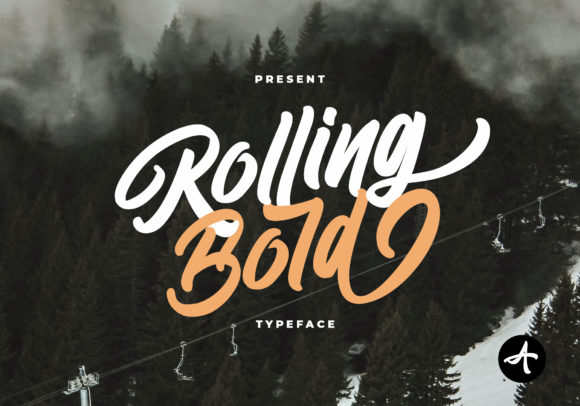 Rolling Bold: A Modern Script Font for Makers