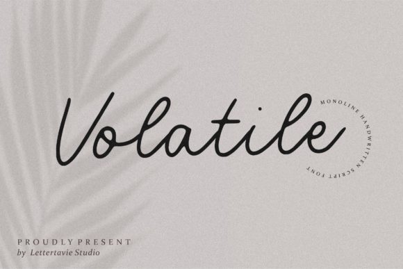 Volatile: A Vintage Script Font for Brand Identity