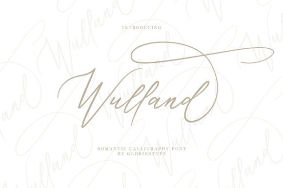 Wulland: A Graceful Script Font for Brand Identity